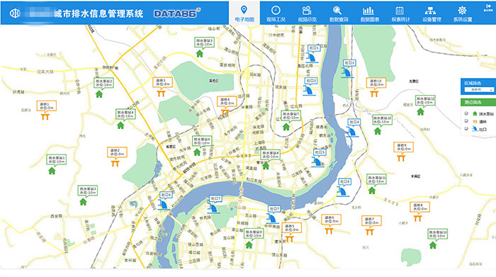 东北某市智慧城市之排水管理系统软件展示|排水管理系统软件|智慧城市软件|智慧城市监控产品|智慧城市解决方案|智慧城市系统