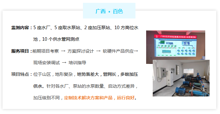 农村供水自动化—信息化—智能化系统——广西百色案例