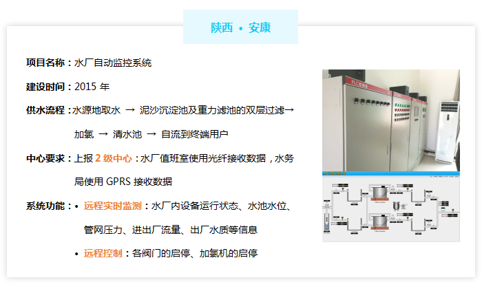 水厂/泵站无人值守系统——陕西安康案例