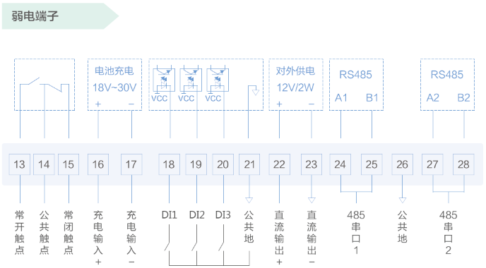 弱电端子接线图