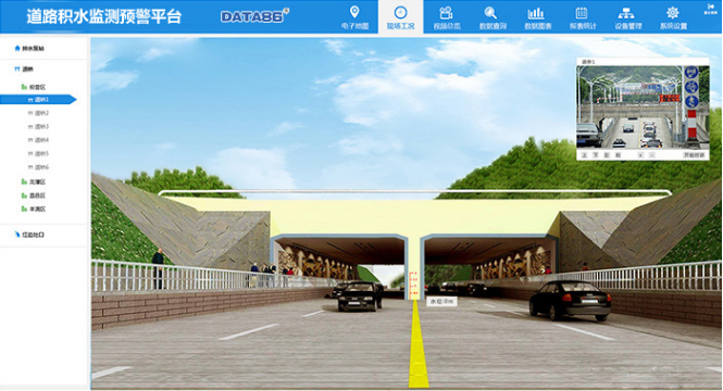 城市道路积水监测平台-现场工况