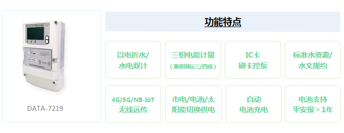 以电折水/水电双计、三相电能计量、IC卡刷卡控泵